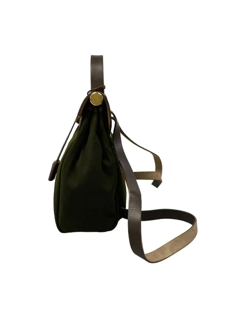 Hermes Backpack Herbag a Dos PM Khaki Dark Brown